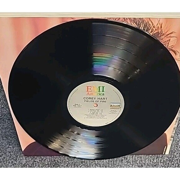 Vintage Corey Hart - Fields of Fire - 1986 EMI PW-17217 Vinyl LP record - Picture 6 of 6